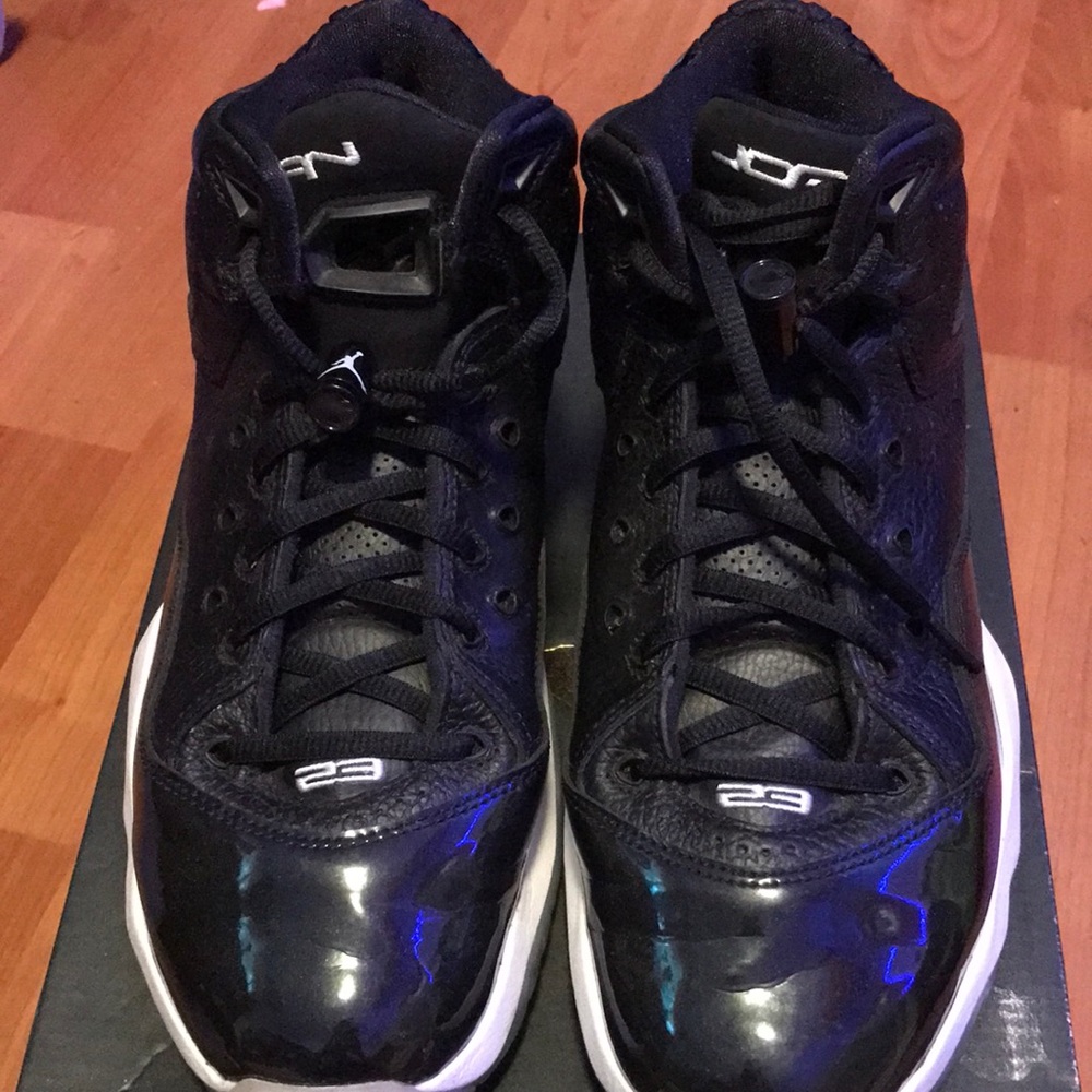 Jordan B’Loyal  all black with blue and white